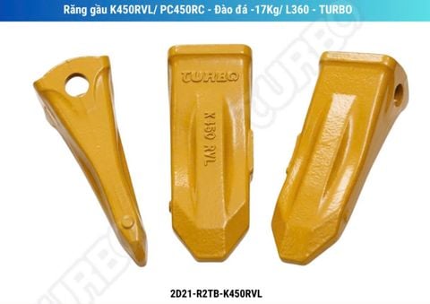 Răng Gầu Turbo RVL - Giải Pháp Tối Ưu Cho Khai Thác Mỏ Đá