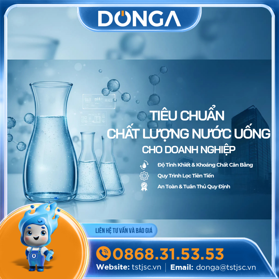 TIÊU CHUẨN CHẤT LƯỢNG NƯỚC UỐNG CHO DOANH NGHIỆP