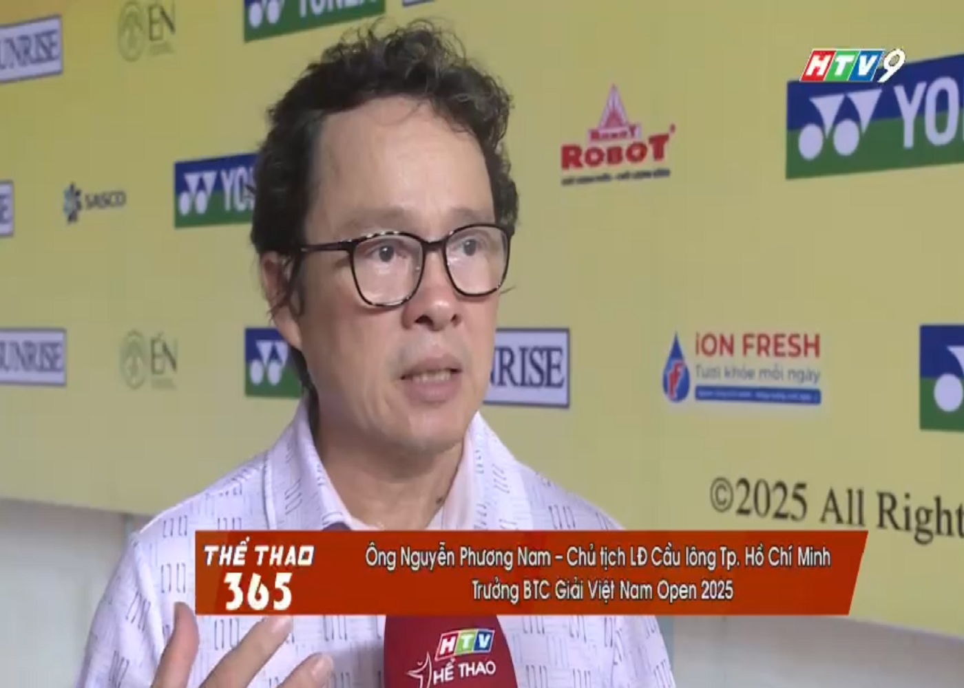 HTV9 - Chủ tịch công ty ROBOT - Người giữ lửa và truyền đam mê của cầu lông Thành phố Hồ Chí Minh