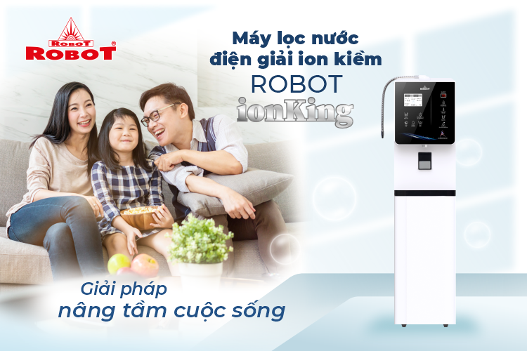 Giải pháp nâng tầm cuộc sống với Máy lọc nước điện giải ion kiềm ROBOT ionKing (Báo CafeF)