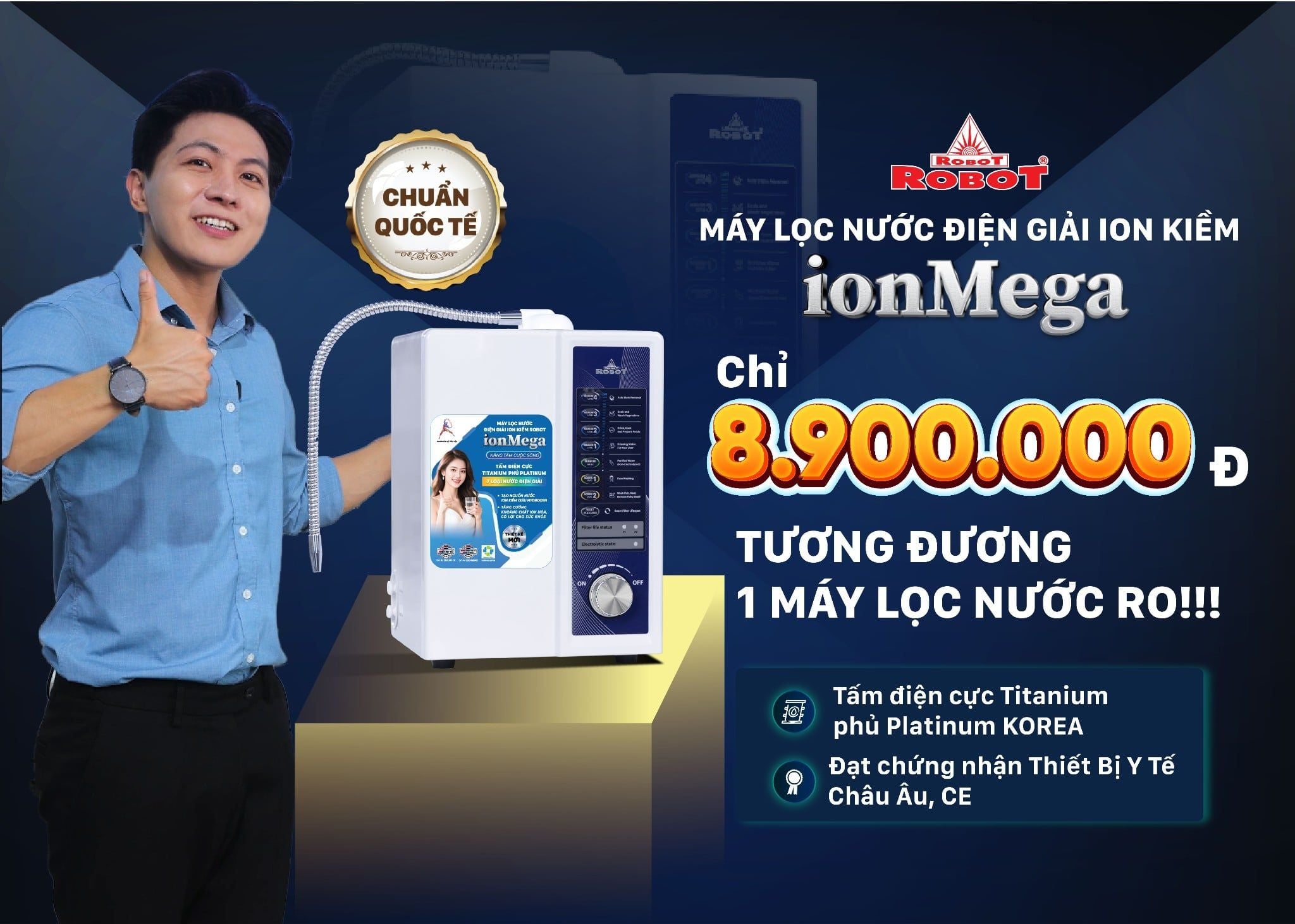 Máy lọc nước điện giải ion kiềm mà giá chỉ tương đương một Máy lọc nước R.O ❗