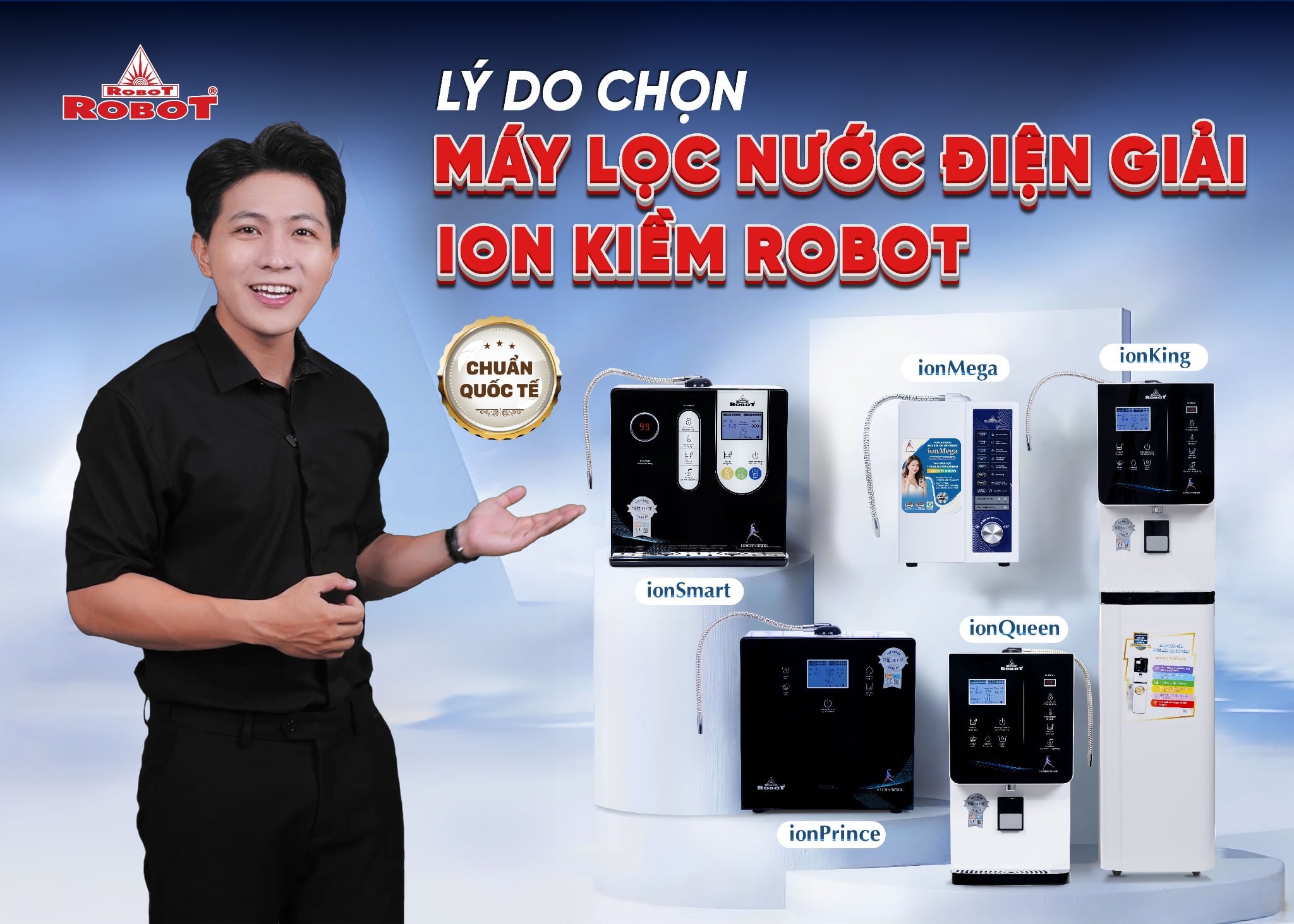 Lý do chọn Máy lọc nước điện giải ion kiềm ROBOT
