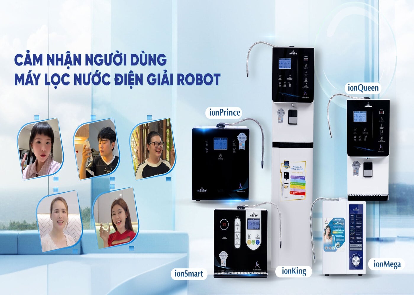 Khám phá bí quyết nước tốt nước khoẻ mà các KOL đang mê mẩn: Máy lọc nước điện giải ion kiềm ROBOT