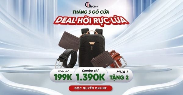 Cơ hội duy nhất tháng 03 - Sở hữu phụ kiện da quốc tế với giá hời tại Glea