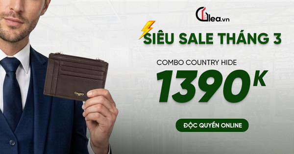 Combo chỉ từ 1390K – Lựa chọn phụ kiện da thật nâng tầm phong cách