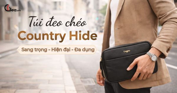 Review túi đeo chéo Country Hide H25046 – Có gì hot khiến cộng đồng mê da săn lùng?