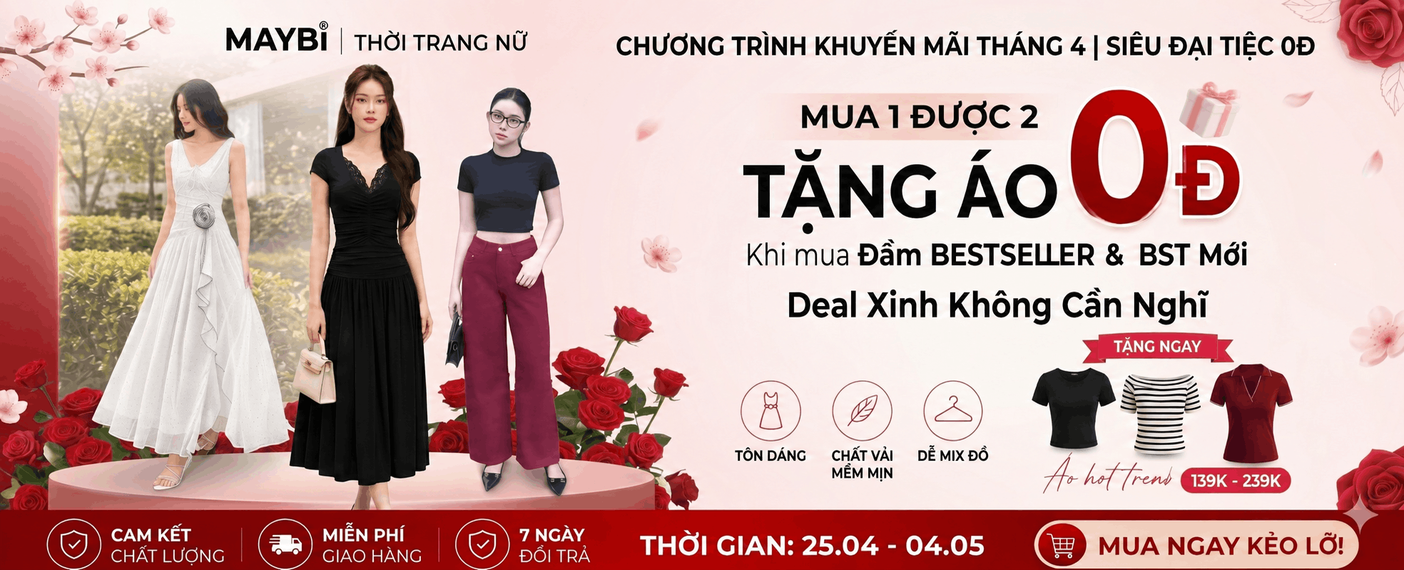 Chương Trình Khuyến Mãi Tháng 4 - Mua 1 Được 2