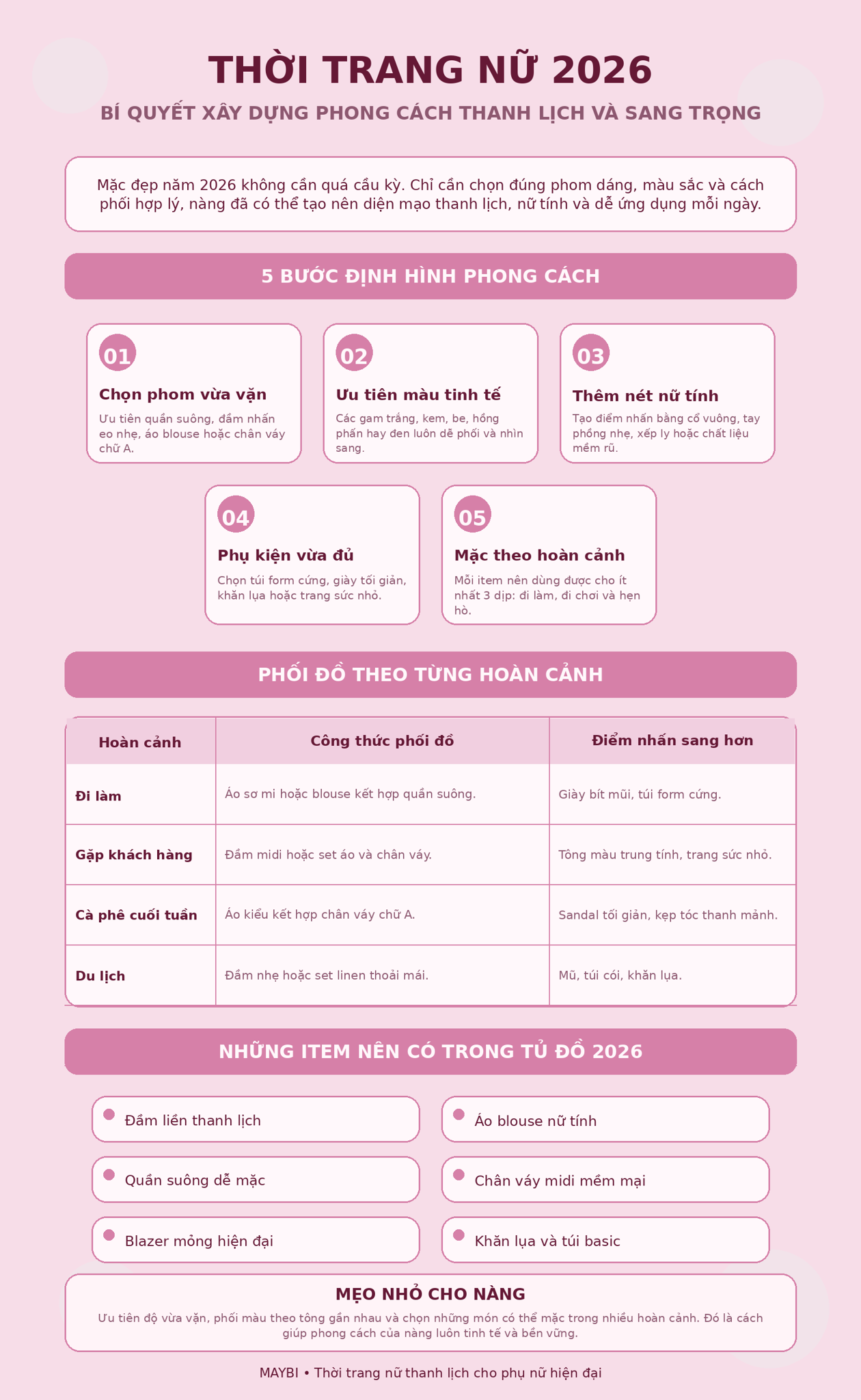 inforgraphic thời trang nữ