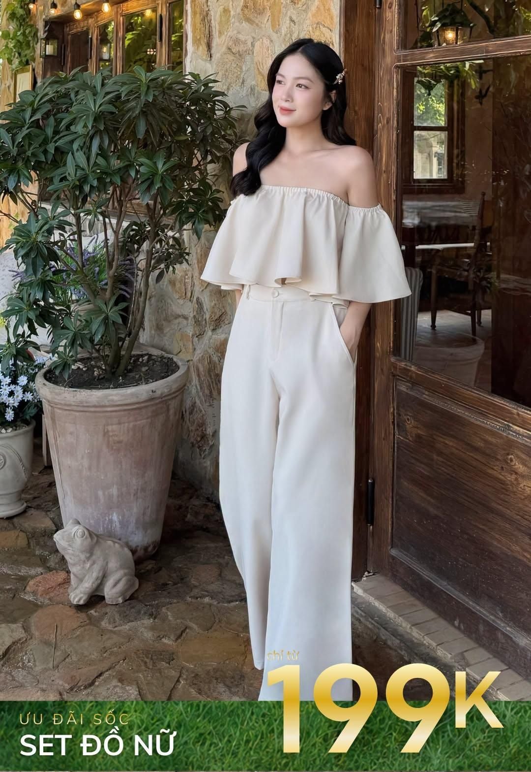 Set đồ nữ trẻ trung đi chơi dạo phố MAYBI