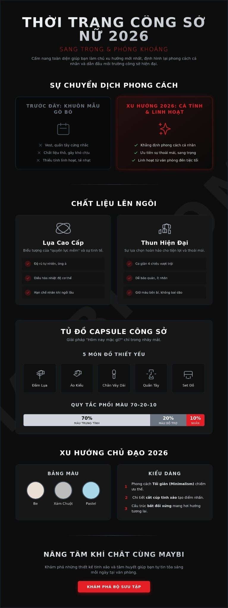 thời trang công sở nữ 2026