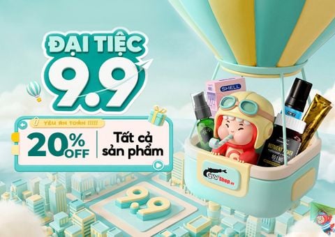 ĐẠI TIỆC 9.9 - GIẢM 20% TẤT CẢ SẢN PHẨM