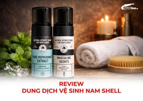 Review dung dịch vệ sinh nam Shell mới nhất, chất lượng đáng mua