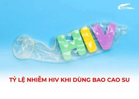 Tỷ lệ nhiễm HIV khi dùng bao cao su là bao nhiêu phần trăm?