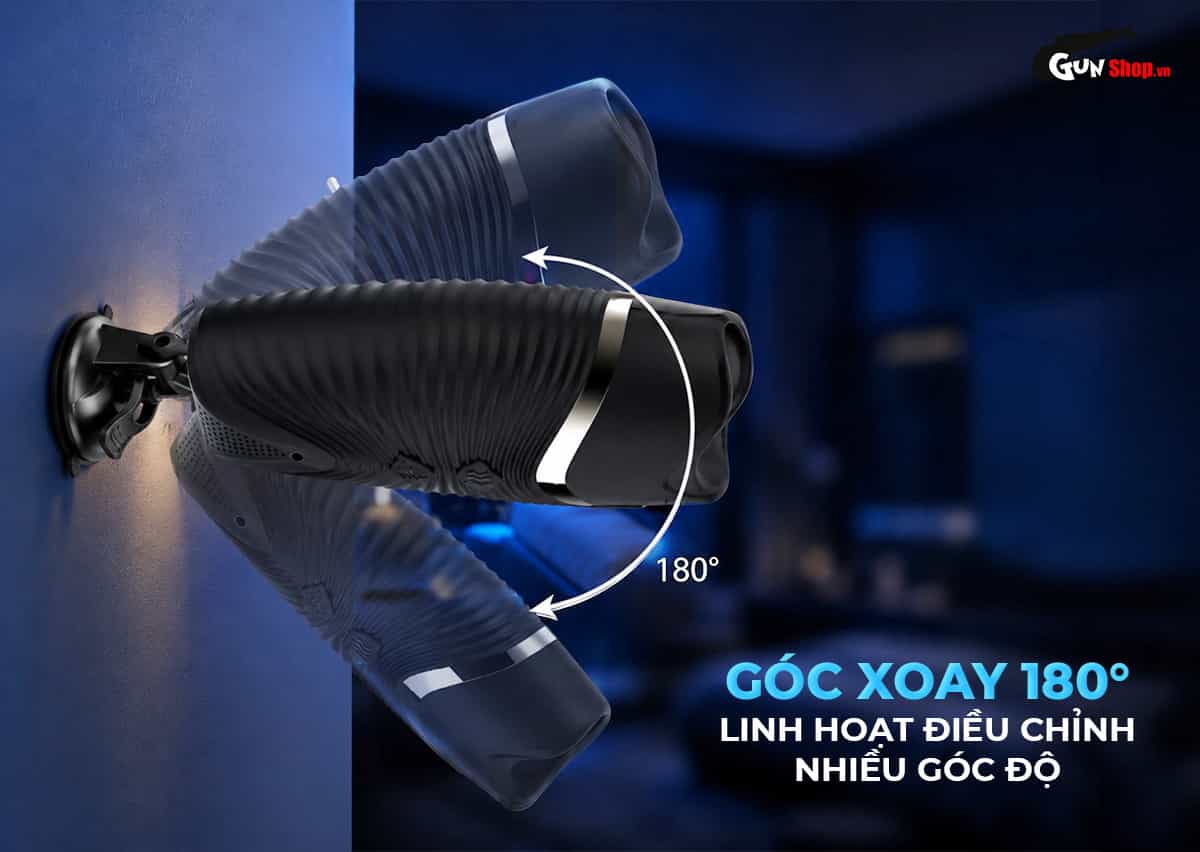 Jiuai R20 với đế hít tường chắc chắn, có thể xoay 180°