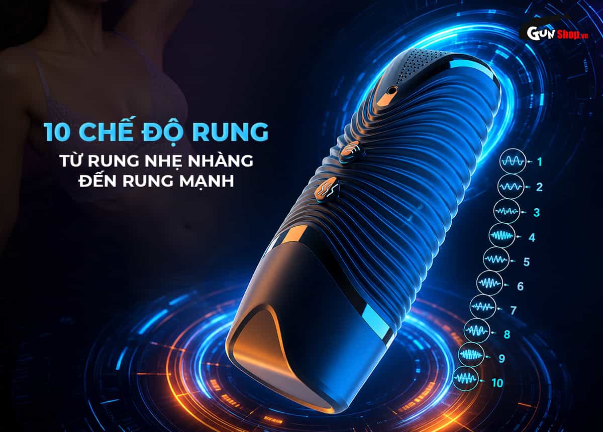 Jiuai R20 được trang bị 10 chế độ rung khác nhau