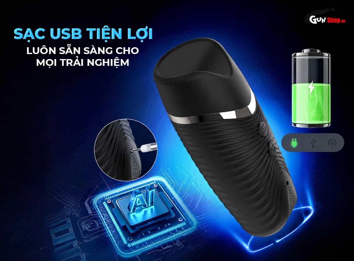 Jiuai R20 sử dụng cap sạc USB tiện lợi