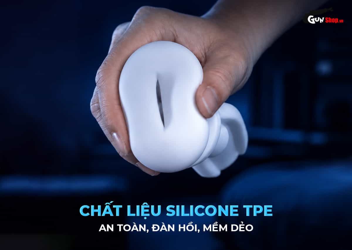 Galaku Air Color Ocran Blue làm từ chất liệu silicone TPE đàn hồi, mềm dẻo