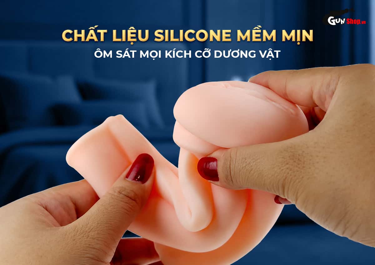 Âm đạo giả Galaku Bay Plus với chất liệu silicone mềm mịn, đàn hồi ôm sát mọi kích cỡ dương vật