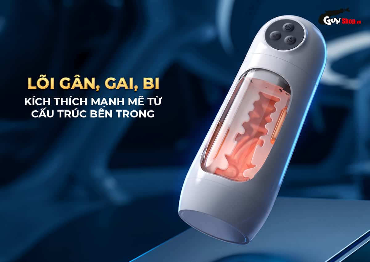 Âm đạo giả Galaku Bay Plus kích thích với lõi gân, gai, bi