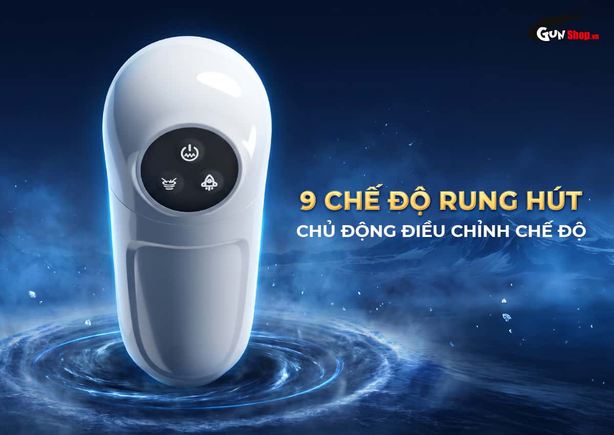 Âm đạo giả Galaku Bay Plus có 9 chế độ rung hút đa dạng