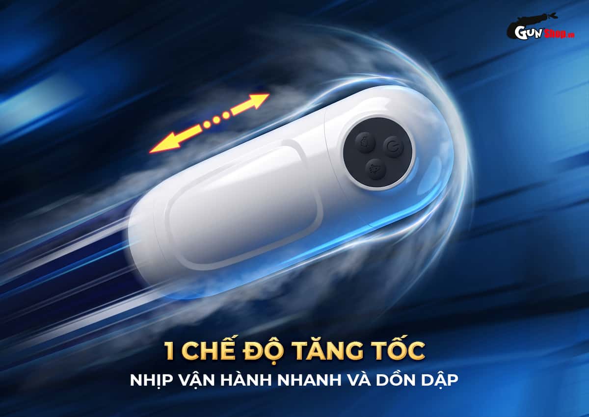 Âm đạo giả Galaku Bay Plus có 1 chế độ tăng tốc giúp về đích cực khoái