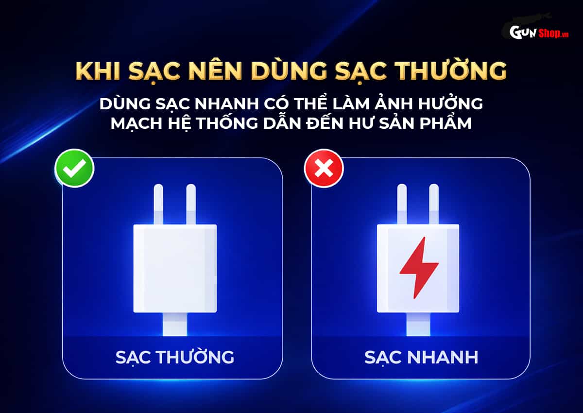 Lưu ý khi sạc âm đạo giả Galaku Bay Plus