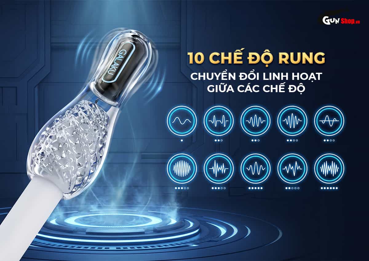 Galaku Keep Young có 10 chế độ rung mạnh mẽ