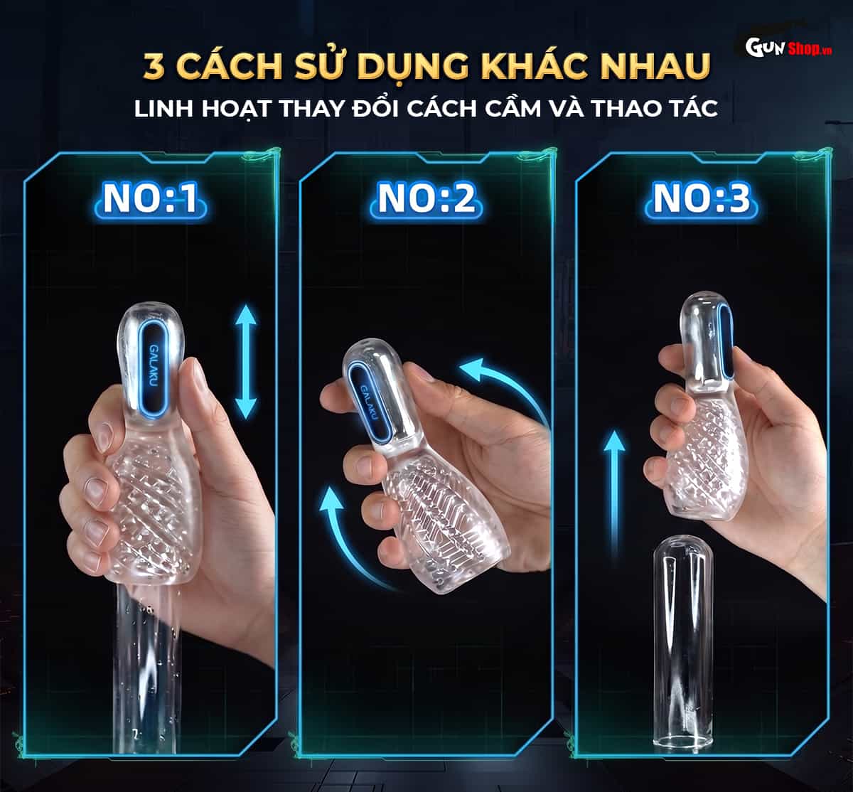Gợi ý 3 cách sử dụng cốc thủ dâm Galaku Keep Young