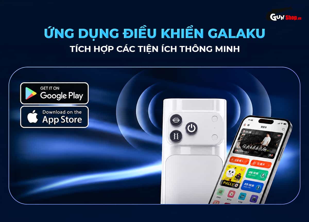 Galaku Sucking Cup 2in1 màu trắng sử dụng qua ứng dụng hiện đại