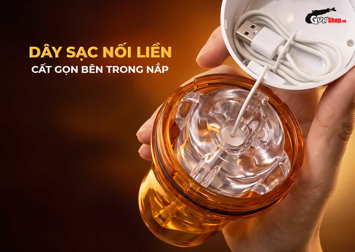 Galaku Touch In Energy Fire với dây sạc liền vô cùng tiện lợi