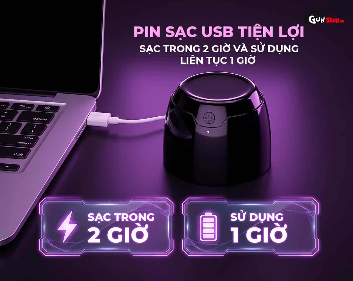 Galaku Touch In Energy Lightning với pin sạc lên đến 1 giờ sử dụng
