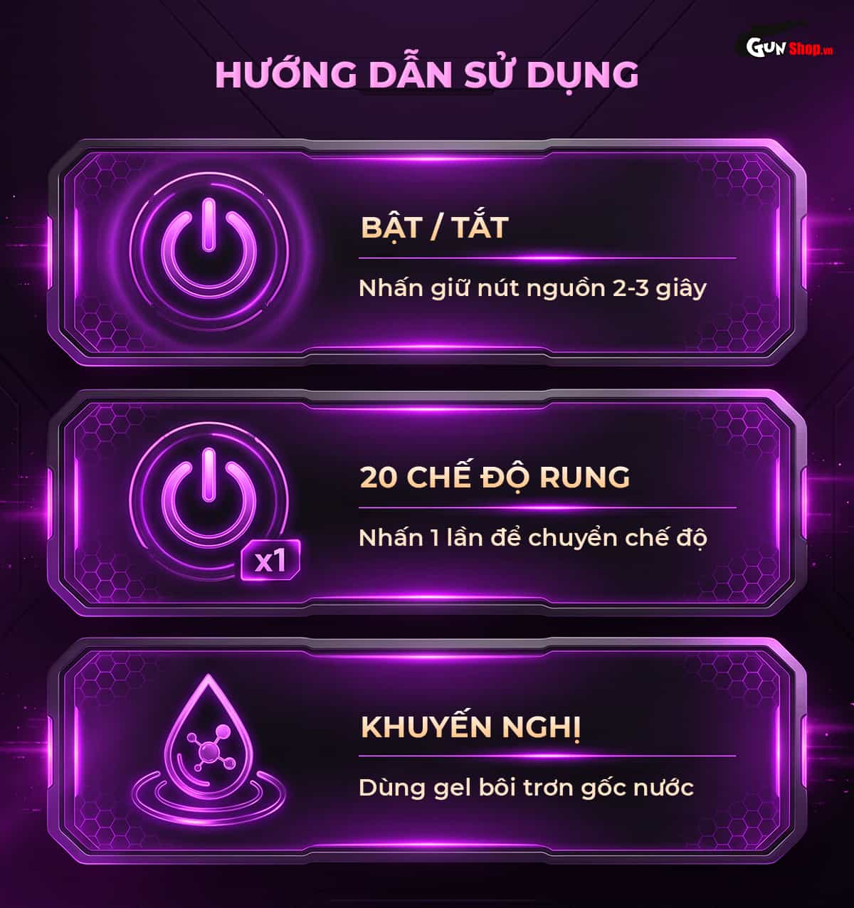 Hướng dẫn cách sử dụng âm đạo giả Galaku Touch In Energy Lightning đúng cách