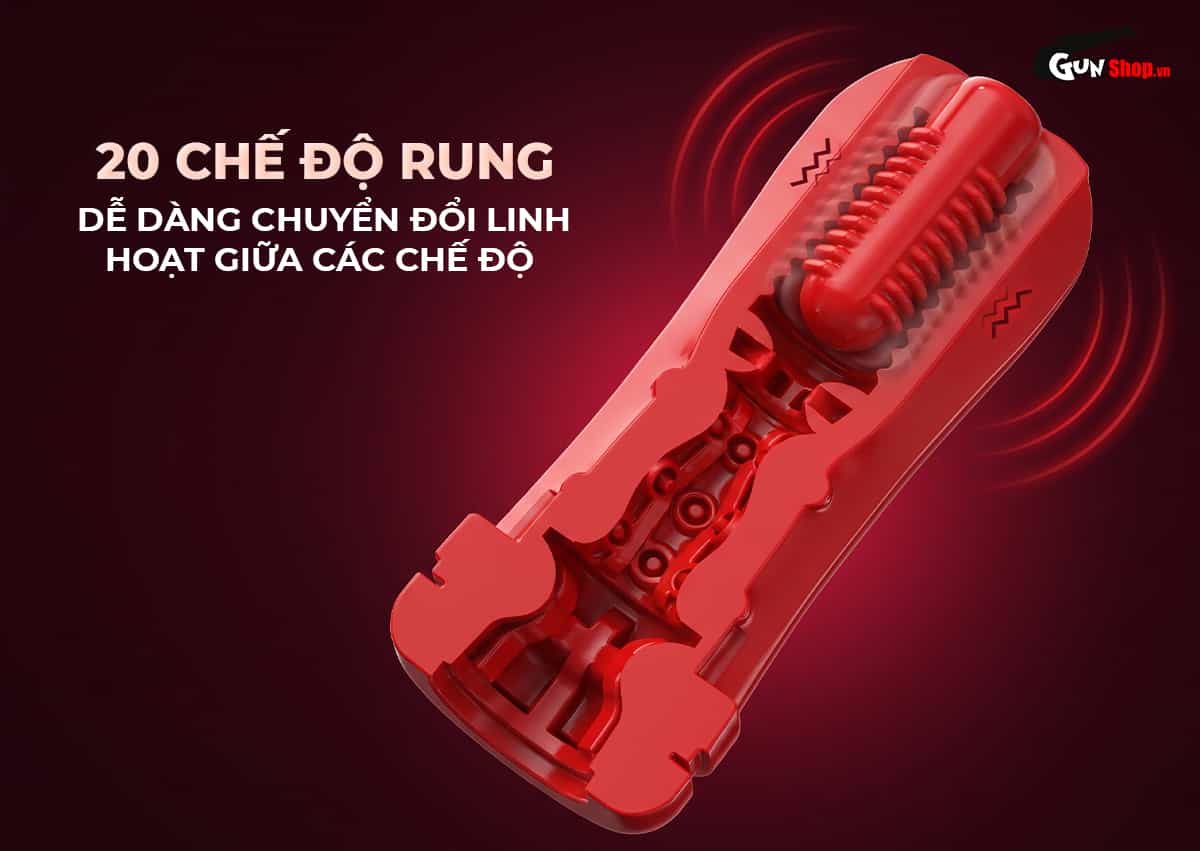 Galaku Touch In Volcano có 20 chế độ rung khác nhau