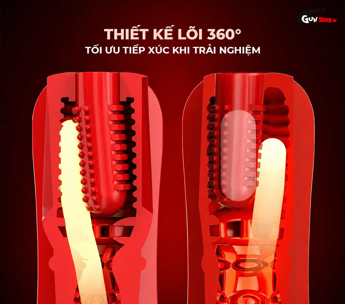 Galaku Touch In Volcano với lõi 360° kích thích mạnh mẽ