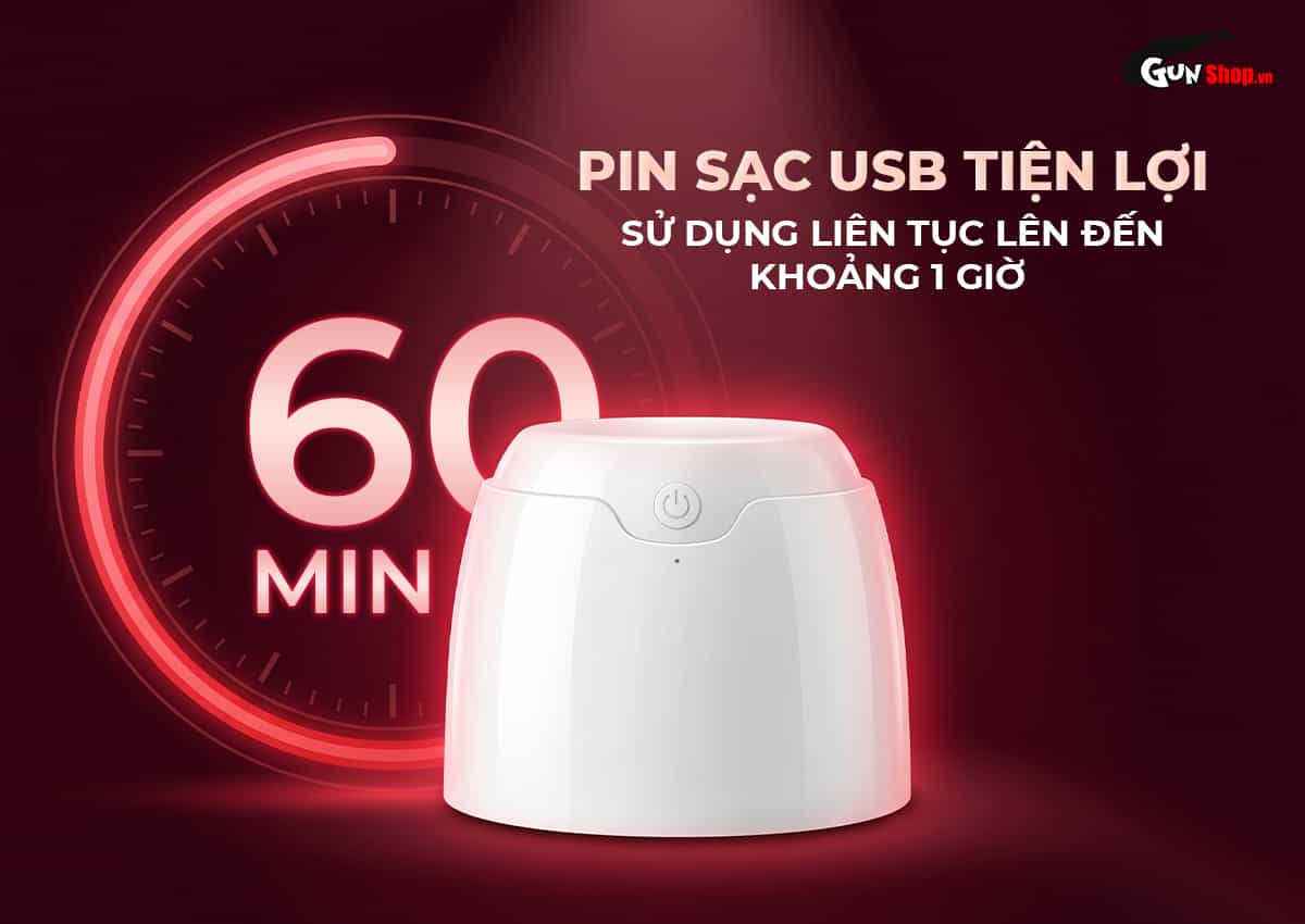 Galaku Touch In Volcano với pin sạc USB sử dụng lên đến 1 giờ