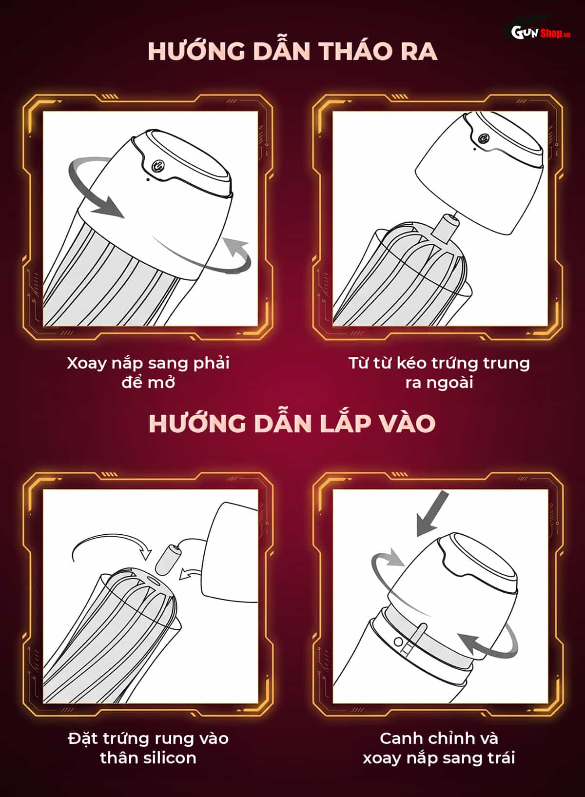 Galaku Touch In Volcano dễ dàng tháo lắp cho việc sử dụng và vệ sinh tiện lợi