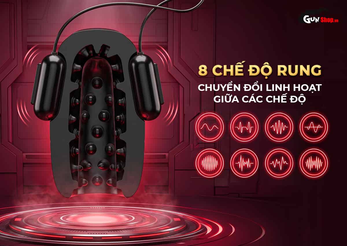 Galaku Training Pro có 8 chế độ rung và 12 cường độ rung