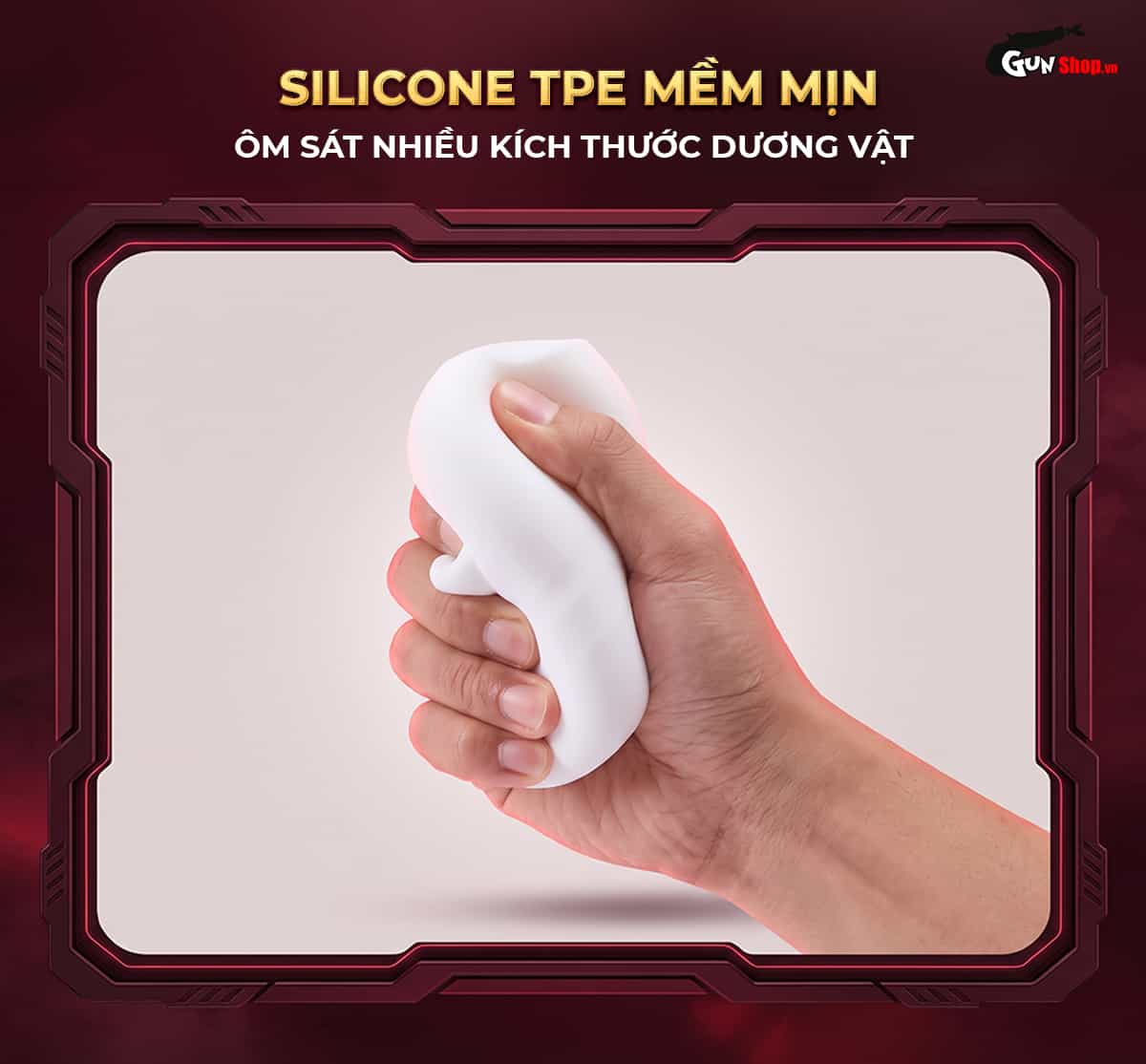 Galaku Training Pro làm từ silicone TPE mềm mịn, đàn hồi tốt an toàn cho da