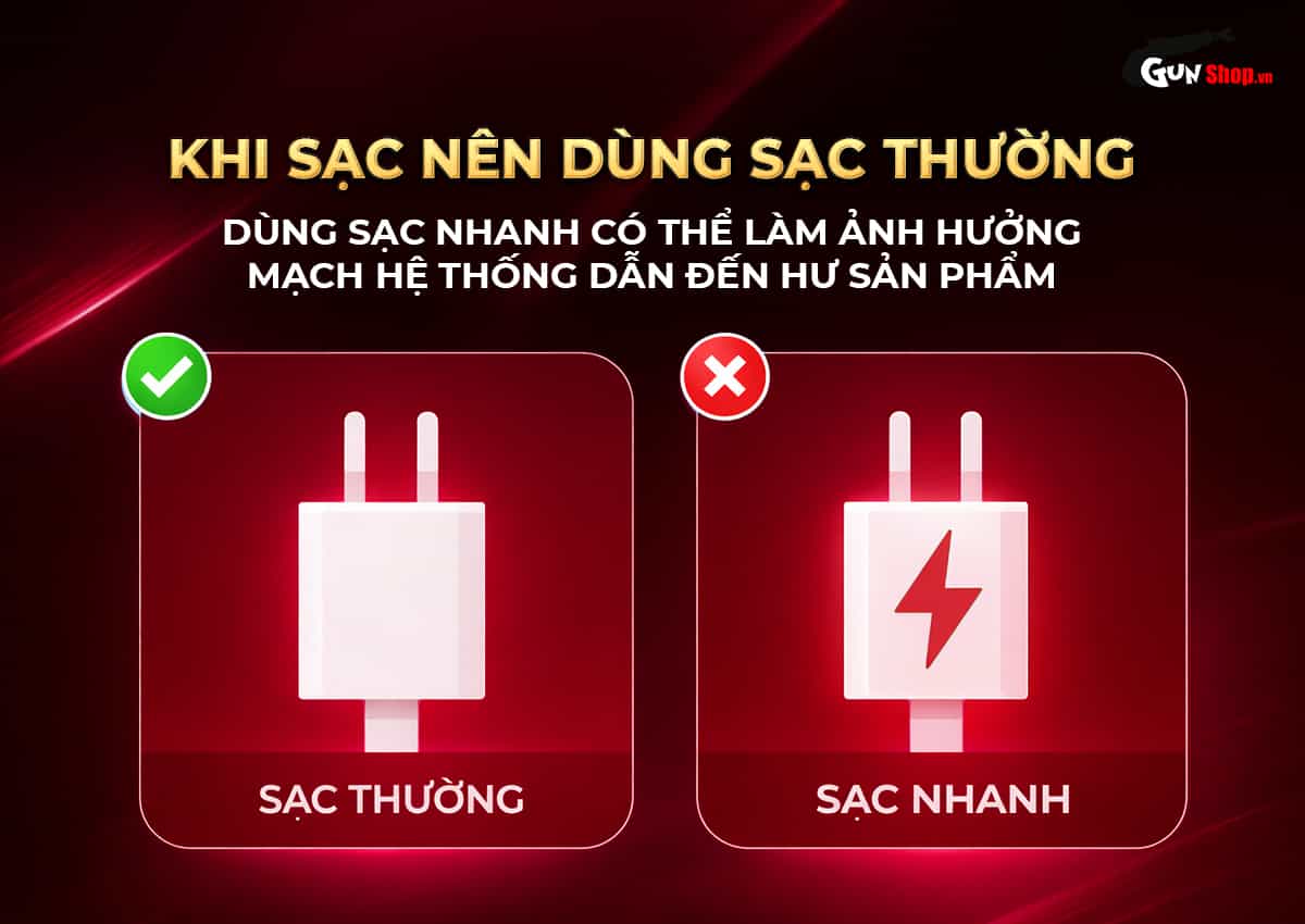 Lưu ý khi sạc âm đạo giả Galaku Training Pro