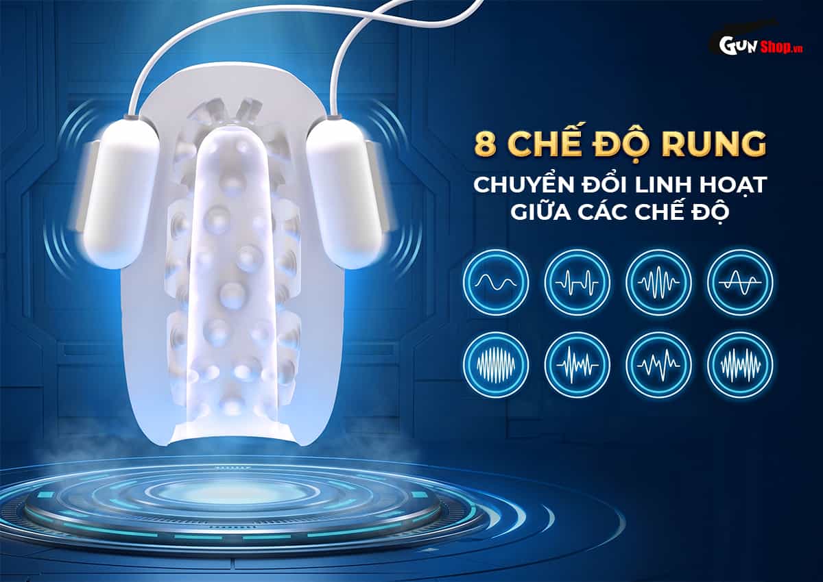 Galaku Training có 8 kiểu rung khác nhau đa dạng