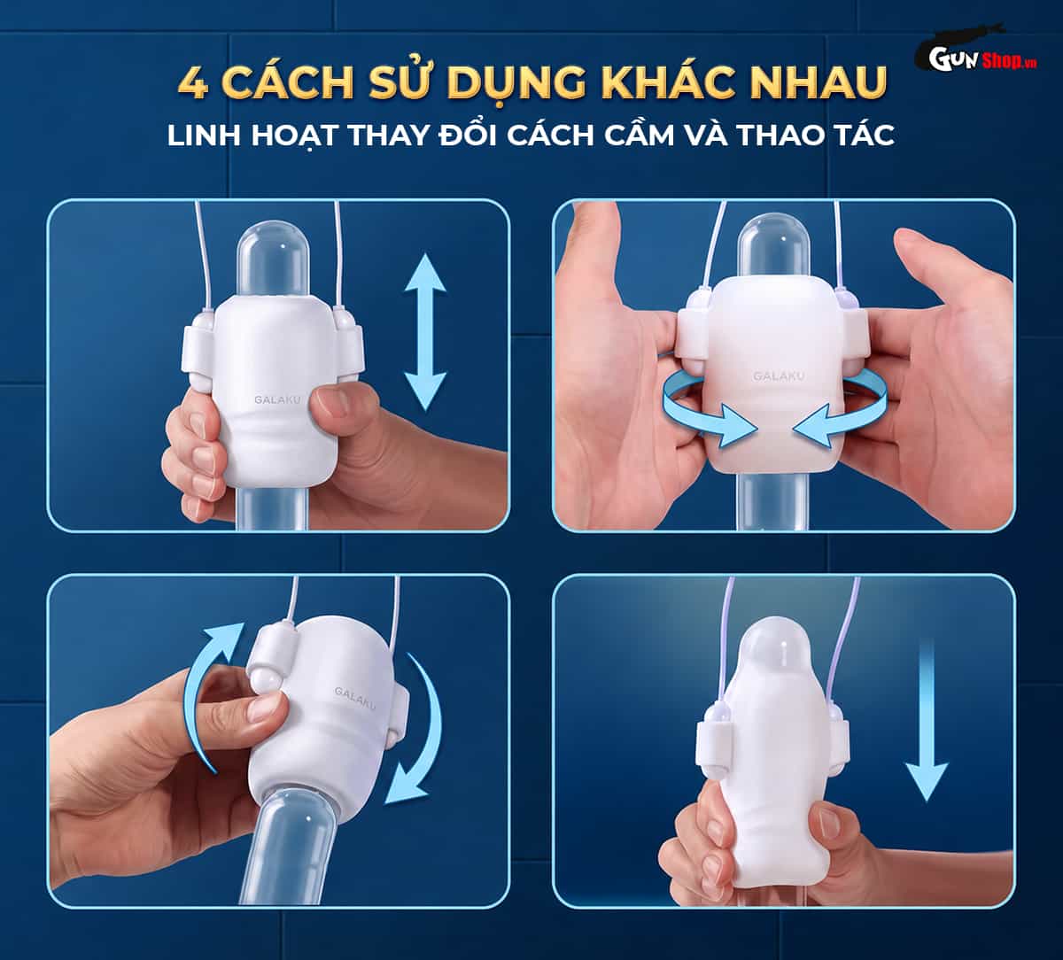 Gợi ý 4 cách sử dụng âm đạo giả Galaku Training