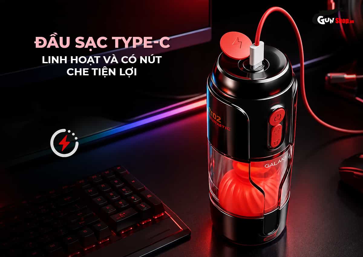 Galaku U-Man 2in1 với đầu sạc Type-C linh hoạt và có nút che tiện lợi