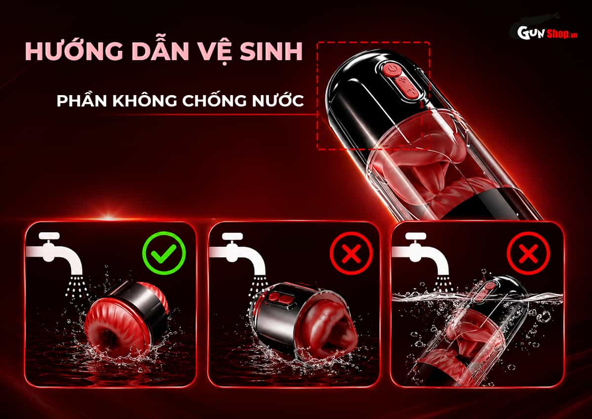 Vệ sinh dễ dàng Galaku U-Man 2in1 nhờ cơ chế tháo rời tiện lợi