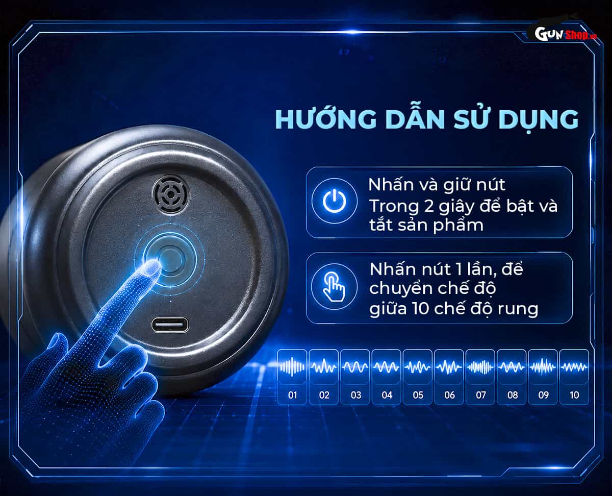 Hướng dẫn cách sử dụng âm đạo giả Galaku Venom Surge đúng cách