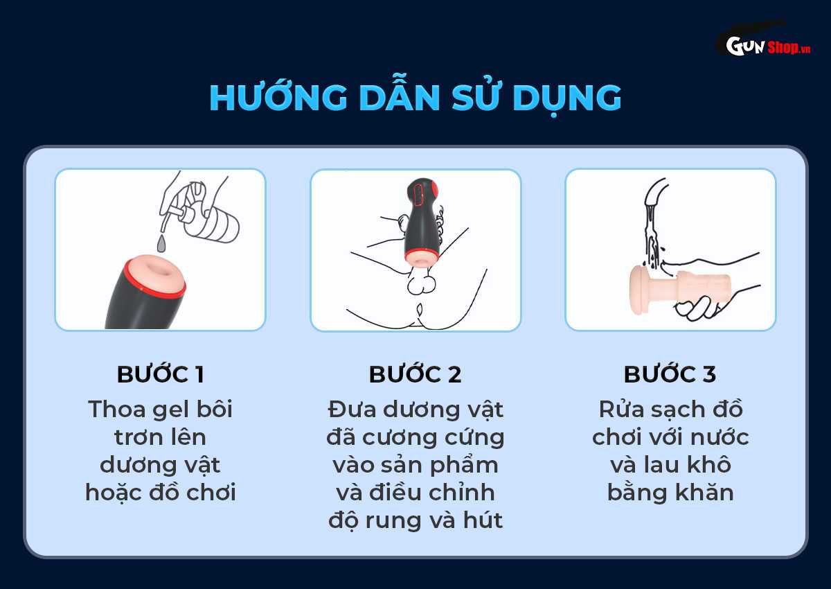 Hướng dẫn cách sử dụng âm đạo giả NV Toys CIVI