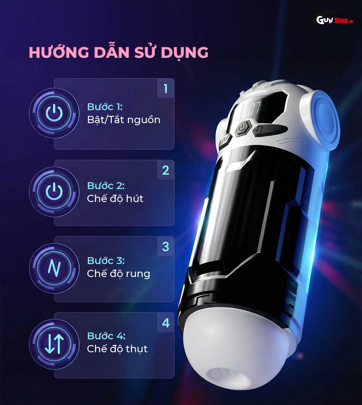 Hướng dẫn cách sử dụng âm đạo giả Shelly Play Flirt