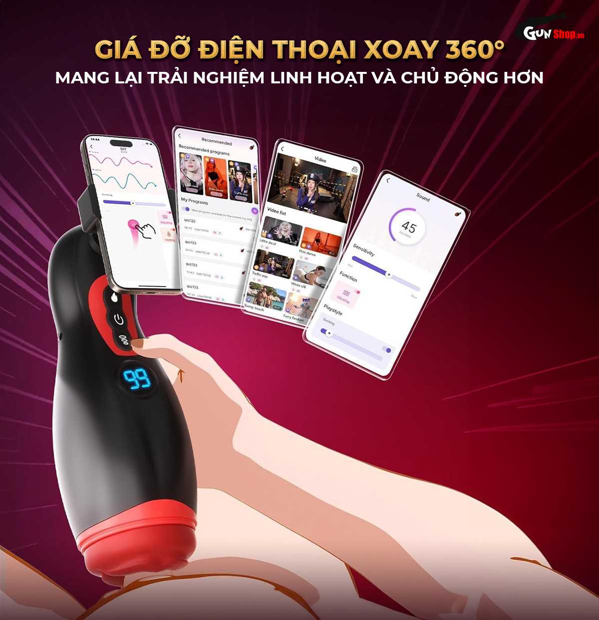 Âm đạo giả Shelly Play Muse chính hãng, cao cấp tại Gunshop