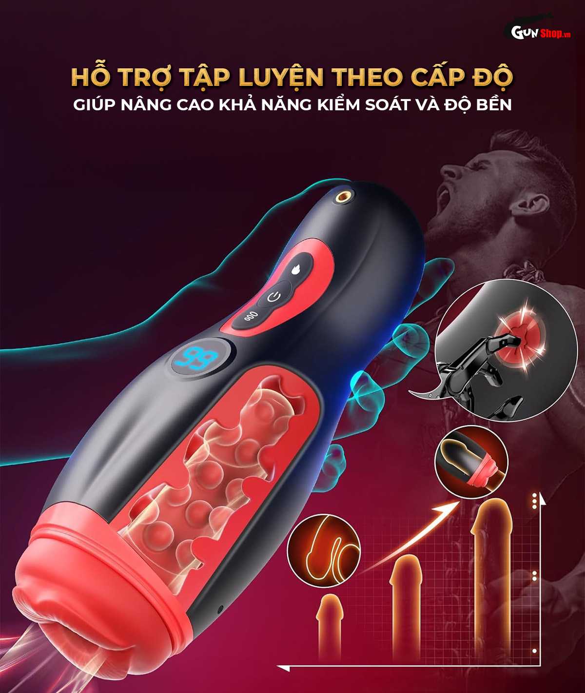 Âm đạo giả Shelly Play Muse chính hãng, cao cấp tại Gunshop