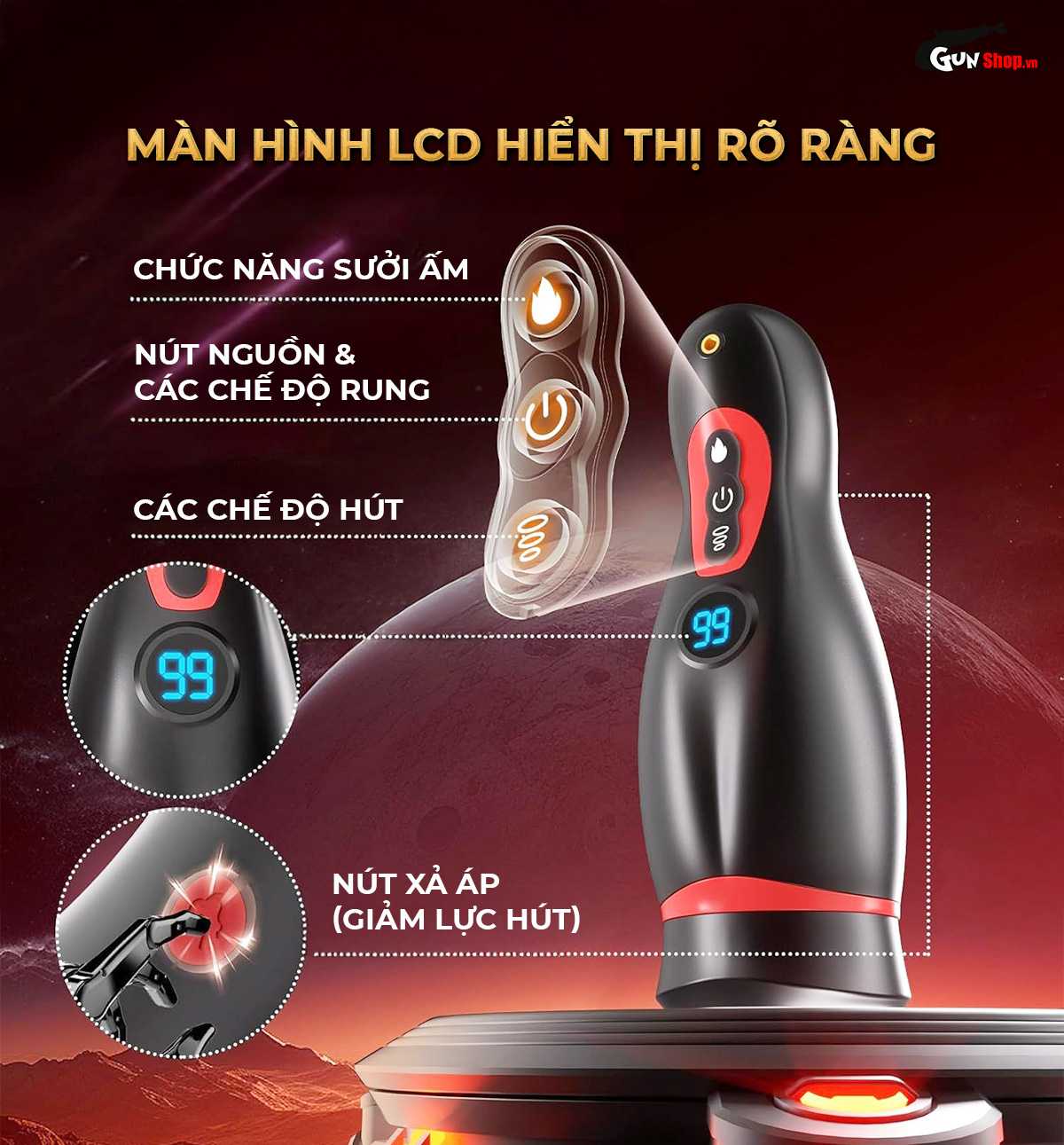 Âm đạo giả Shelly Play Muse chính hãng, cao cấp tại Gunshop