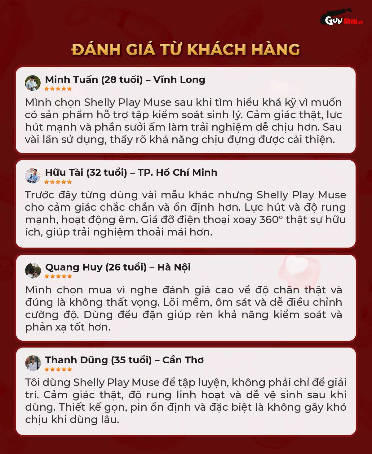 Người dùng nói gì về âm đạo giả Shelly Play Muse?